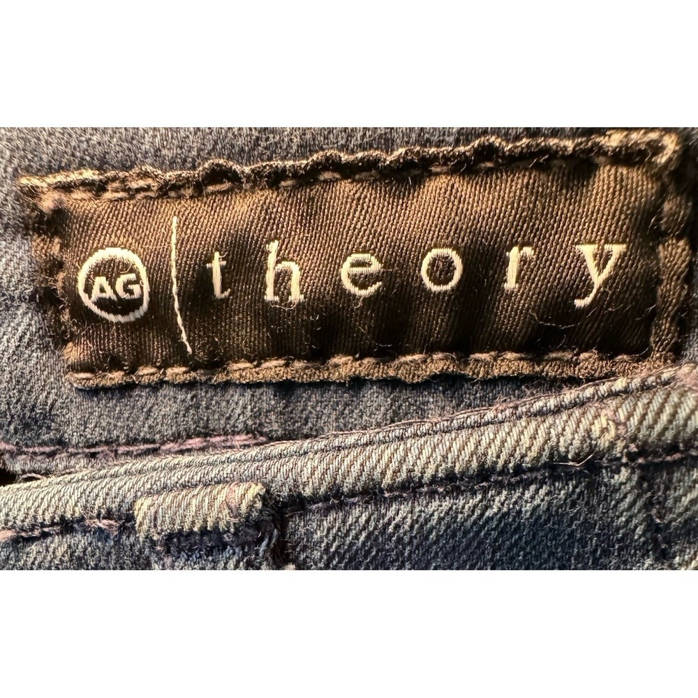 AG x THEORY Standard Issue Slim Cargo Cropped Capri Jeans NWT Womens 4/27 - Picture 5 of 9